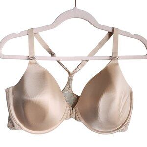Maidenform Bra 38DD Nude Beige Women's One Fab Fit Coverage Front Close
